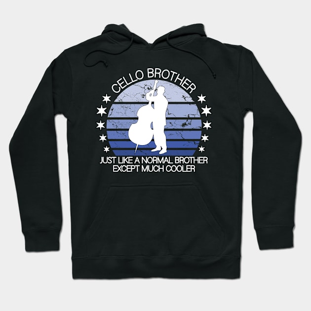 cello brother Hoodie by Jabinga